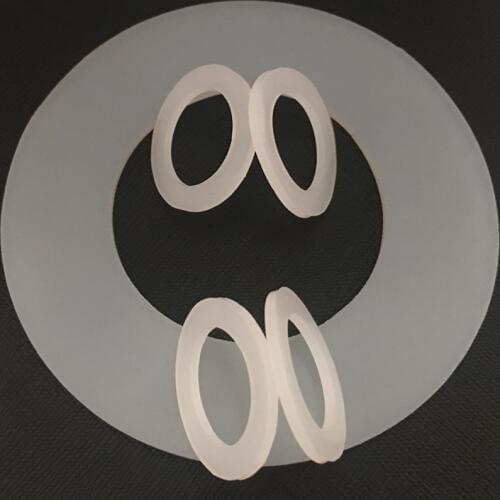 5*9*1 5x9x1 6*11*1.5 6x11x1.5 8*15*1.5 8x15x1.5 White Silicon Rubber Pressure Gauge Ripple Tube Washer O Ring Flat Seal Gasket