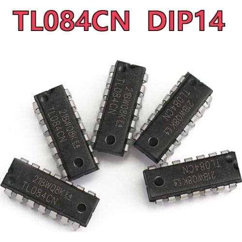 5pcs/lot Integrated circuit TL084CN DIP14 Operational Amplifier TL084 DIP Microchip In Stock