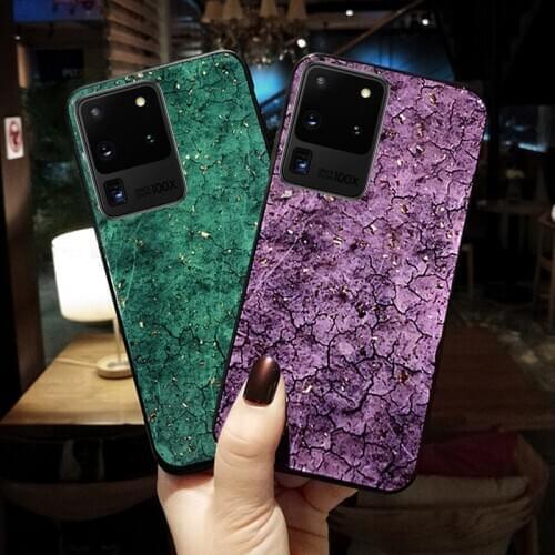LOVECOM Glitter Gold Foil Phone Case For Samsung A52 A72 A51 A71 A32 S21 S20 S10 S9 S8 Plus Note 10 8 Shockproof Soft Back Cover