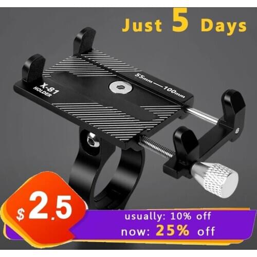 Aluminum Alloy Bicycle Mobile Phone Holder For iPhone Universal Mobile Cell Phone Bike Handlebar GPS Mount Bracket Racks