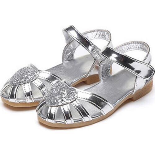 Children Sandals Girls Feet Summer 2018 Boys Girls Wedding Shoes Girls Party Shoes Children Leather Princess Sandals