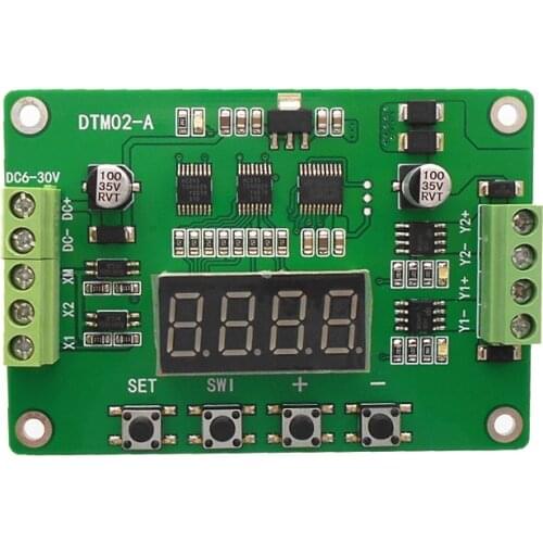 DTM02 two-way multi-function transistor module / delay / self-locking / cycle / timing / DC solid state relay