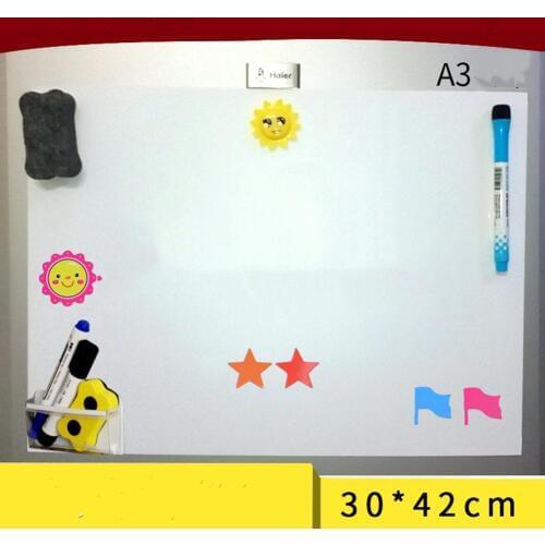 A3 Flexible Waterproof Children Drawing Magnetic Board Cooler Refrigerator Magnet Notepad