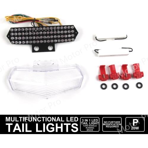 Taillight For Ducati 749 999 Multistrada 2002 - 2007 LED Turn Signal Brake Tail Light Motorcycle Rear 2003 2004 2005 2006