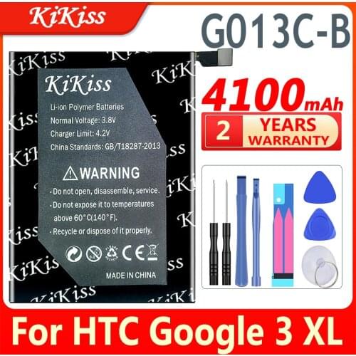 KiKiss 4100mAh G013C-B Go13C-B C1 G013CB Phone Battery For Google Pixel 3 XL 3XL Pixel XL 3 Batteries
