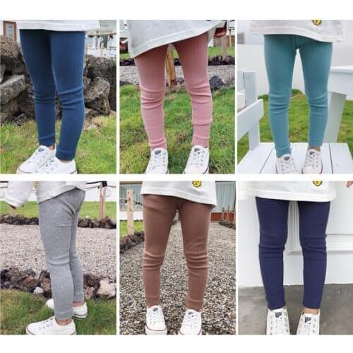 Girls Leggings 2019 Autumn Candy Colors Skinny Pants Fashion Spring Autumn Trousers for Girls 2 3 4 5 6 7 Years Kids Girl Pants