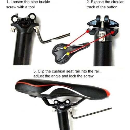 Easy to Install Faux Leather Soft High Stability Ergonomic Bicycle Saddle Bicycle Accessories