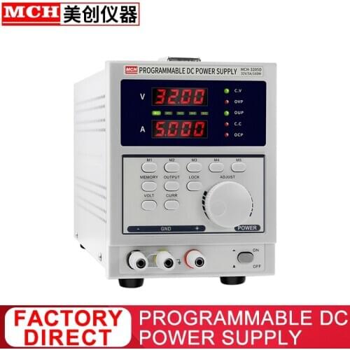 Linear DC Power Supply 32V3A5A Adjustable Bench Power Supply with 5 groups of storage Output lock function MCH3203D 3205D