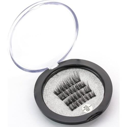 Xinleyong Magnetic Eyelashes False Eyelashes on the magnet Double Magnet Full Strip Magnetic Lashes Soft Hair Reusable Fake Eye