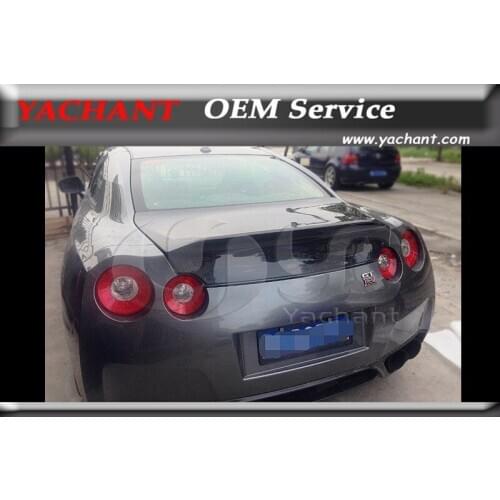 Matte Finished Carbon Fiber Rear Trunk Boot lid Fit For 2008-2015 R35 GTR GTR35 CBA DBA RZ Style Rear Trunk Bootlid Tailgate