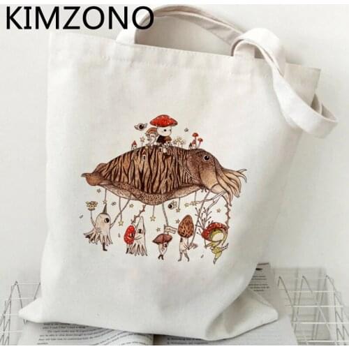 Mushroom shopping bag reusable eco grocery bolsa bag foldable cloth sacola tote sacolas