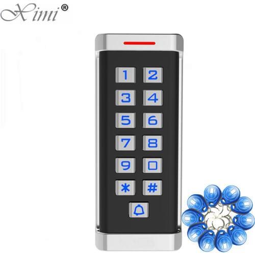 New Arrival Metal Access Controller IP65 Waterproof 2000 Users Standalone RFID/MF Card Password Door Access Control System