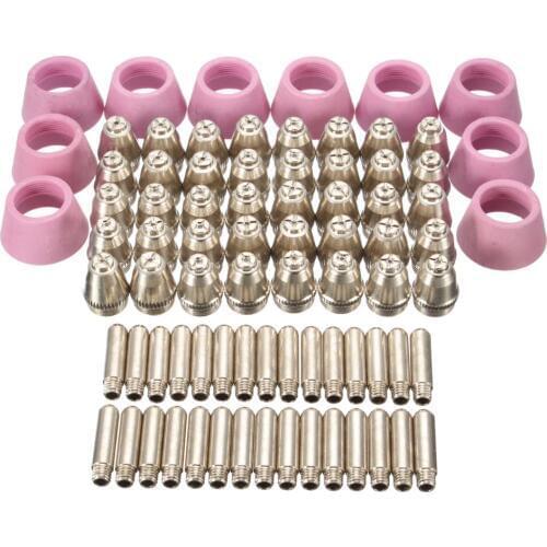 AG60 Hand Use Torch Head+Nozzle 10pcs +10 Electrode , Air Cooled Plasma Cutting Torch 60A