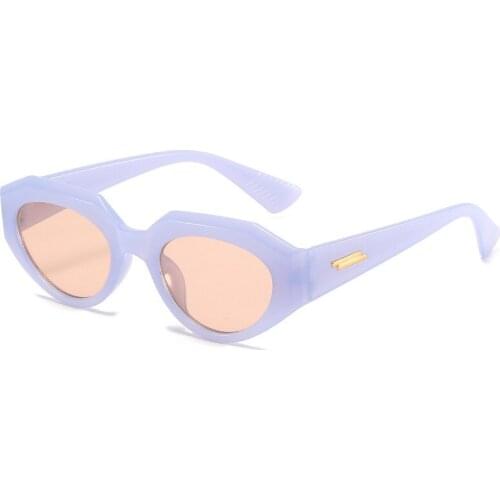 New Small Frame Cat Eye Sunglasses Women Female Jelly Color Outdoor Beach Eyeglasses Hip Hop Jump Glasses 2021