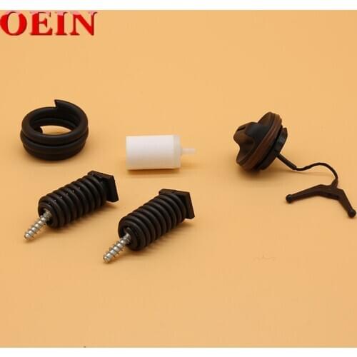 Fuel Tank AV Buffer Spring Gas Cap Filter Hose Kit Fit For HUSQVARNA 350 340 345 346 346XP 353 Garden Gas Chainsaw Spare Parts