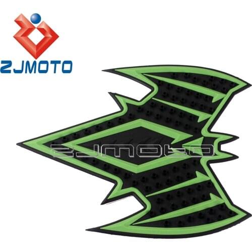 Motorcycle Bat Tank Pad Motorbike Green Tank Protector Decal For Honda Yamaha Suzuki Kawasaki Tank Protect Sticker
