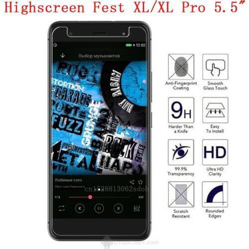 NEW Protector phone For Highscreen Fest XL / XL Pro 5.5" phone Tempered Glass SmartPhone Front Film Protective Screen Cover