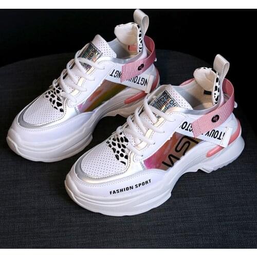 Women Shoes New Arrival Chunky Sneakers Fashion Casual Vulcanize Shoes Flat Platform Height Increase Footwear Femme Krasovki