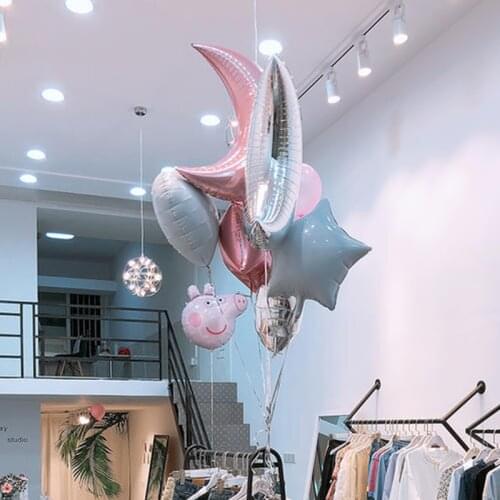 1pcs 22 Inch Moon Foil Balloon 18 inch Star Helium Balloons Birthday Party Wedding Decoration Baby Shower Decor Balls Globos