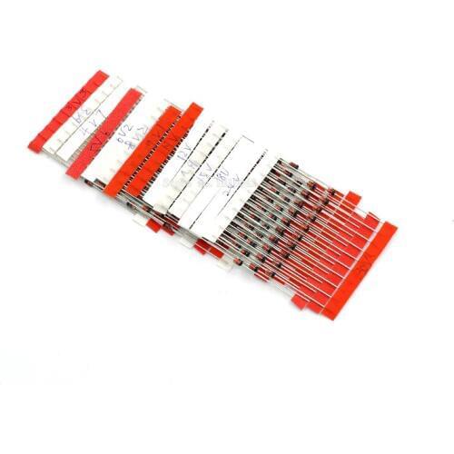 14values*10pcs=140pcs 1W Zener diode kit DO-41 3.3V-30V component diy kit New