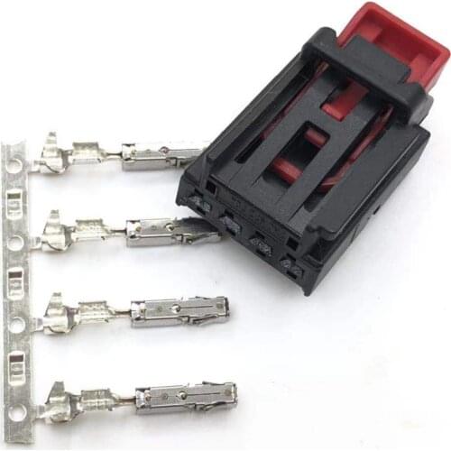 2pcs/lot 4 Pin/Way Female Car Tail Lamp Connector Rear Light Seat Heating Plug For VW MAGOTAN Golf AUDI SEAT SKODA 7N0 972 704