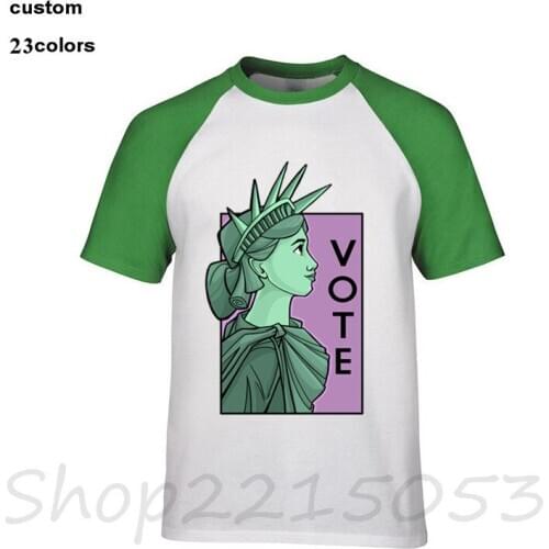 2020 fashion Vote karen hallion statue of liberty usa american election strong female political Mens streetwear t shirts tshirt