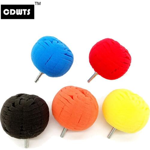 2021 Buffing Pads kits round foam sponge polishing Ball pad for car care backed abrasive disc