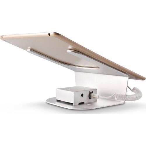 4 set/lot )Retail Wholesale Anti Theft Security Spring Wire Display Base with Alarm & Charging Function for Tablet PC