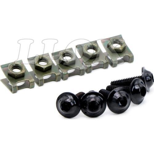 5pcs 6mm CNC Motorcycle Fairing body work Bolts Screws For yamaha tdm 900 2006-2009 yamaha yzf r6/yzfr1/fz1 fazer/r6s