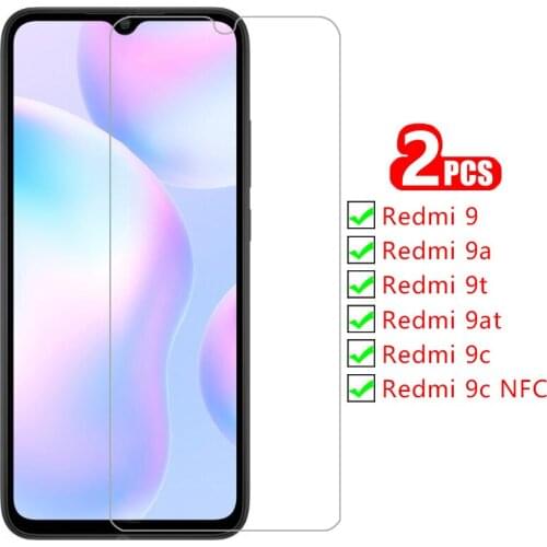Case for xiaomi redmi 9at 9t 9a 9 9c nfc cover screen protector tempered glass on 9 a t at c a9 c9 t9 at9 protective phone coque