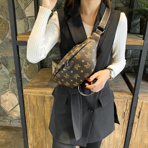 DAI.MM 2020 NEW hot High Fashion Pretty Girls Waist Bag Leather Waist Bags For Woman Female Fanny Pack Waist Bag women