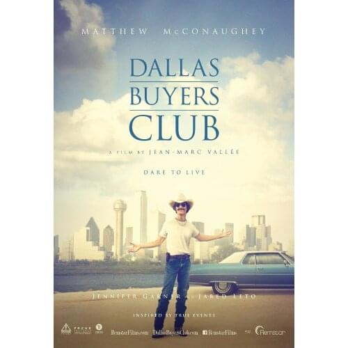 Dallas Buyers Club Movie Art print Silk poster Home Wall Decor