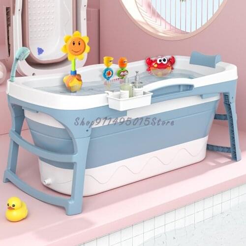 Childrens Folding Bath Tub Large Size Baby Bath Tub Childrens Bathing Bath Tub Large Size Foldable Tub