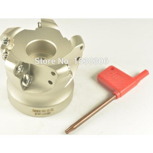 Face milling cutter tools cutting tools 1pcs EMRW6R-63-22-5T Round dowel Face Mill Head,CNC Milling Cutter, For RPMT1204MO