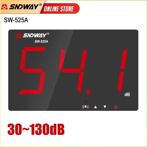 SNDWAY Sound Level Meter 30-130db Large Screen Noise Decibel Meter Sound Level Indicator Measuring Instruments