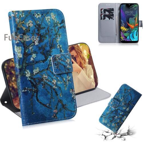 K50 Covers For hoesje LG K50 Pet Telephone Case Wallet Flip Case sFor Cellular LG etui Q60 K50 Cases Cellular Skal Glitter