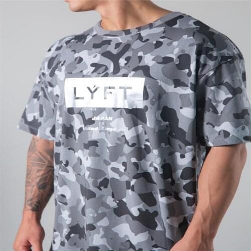 Camouflage Quick dry Shirt Men Gym Fitness Sport T-Shirt Male Casual Short sleeve Tee shirt Summer Running Training Tops Clothes
