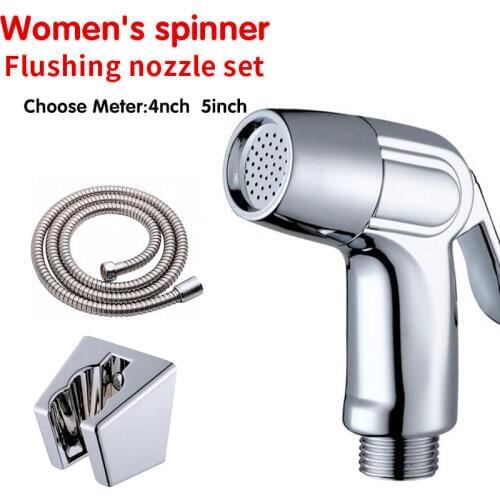Toilet Handheld bidet sprayer set Kit Water Nozzle Spray Sprinkler Pressurization Handhelds Shower self cleaning Faucet Brushed