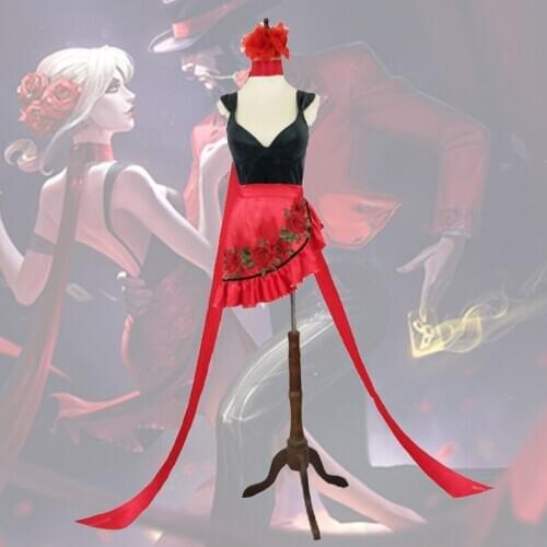 Game LOL Agonys Embrace Evelynn Cosplay Costume New Version Soul of The Tango Evelynn Fancy Dress Halloween Carnival Uniforms