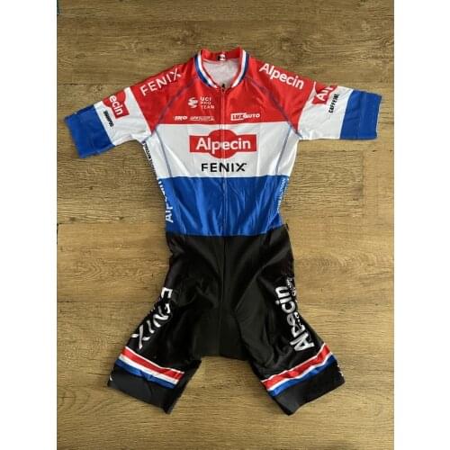 LASER CUT Skinsuit 2021 ALPECIN FENIX PRO TEAM NL Bodysuit SHORT Cycling Jersey Bike Bicycle Clothing Maillot Ropa Ciclismo