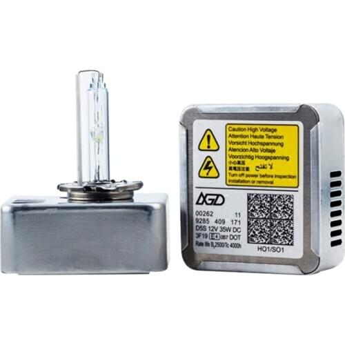 Liwiny Best Brightness HID Xenon Bulb 12V 35W D5S 4300K 5000K 6000K 2500Lm 12 Months Warranty