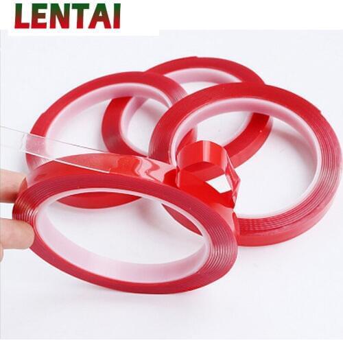 LENTAI 1PC Auto Car Double-Sided Tape Transparent Waterproof For Peugeot 508 308 206 307 207 407 2008 Citroen C4 C5 Opel Astra