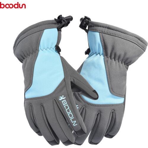 Ski gloves Winter warm outdoor riding five-finger non-slip gloves
