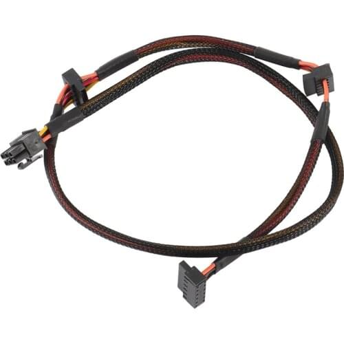 Modular PSU 6Pin to 3-Port SATA Power Cable 18AWG Wire 80cm for Antec NP TP ECO Series