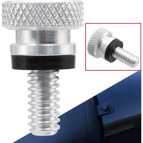 Motorcycle 1/4" Knurled Head Seat Cross Screw Bolt for Harley Davidson Sportster Softail Dyna Wide Glide Roadking Streetbob