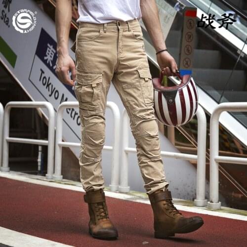 SFK 2021 new motorcycle riding pants for men and women / casual and comfortable summer Pants / CE protective gear/motor pants
