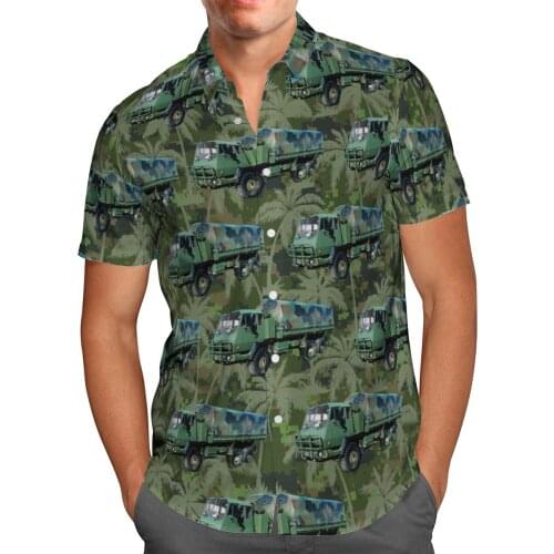 New Truck 3D Beach Breathable Hawaii Summer 2021 Shirt Short Sleeve Shirt Streetwear Oversized Chemise Hombre Blusa Masculina-50