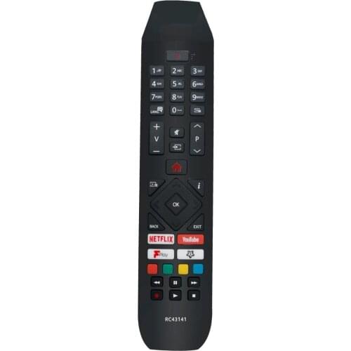 New RC43141 Replaced Remote Control fit for Hitachi Smart LED TV with NetFlix Youtube Button