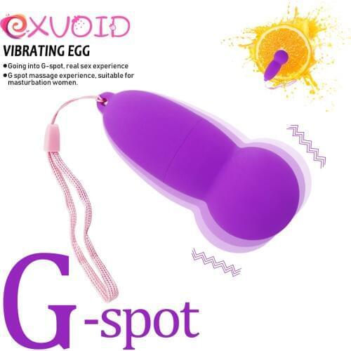 EXVOID Protable Egg Vibrator Sex Toys for Women Adult Products Clitoris Stimulator Bullet Vibrator with Keychain G-spot Massager