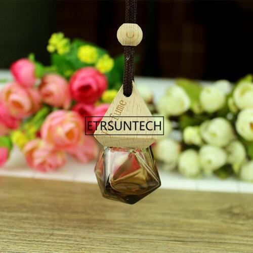 Empty Car Hang Perfume Bottles, Glass Cosmetic Essence Containers, Hang Pendants Scent Bottle F1524